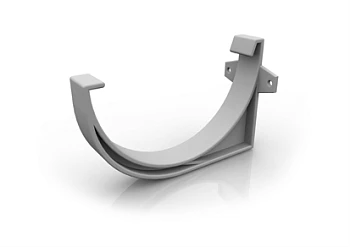 Кронштейн желоба усиленный пластиковый ПВХ,.белый RAL 9010 Ruplast  Кронштейн желоба усиленный пластиковый ПВХ,.белый RAL 9010 Ruplast